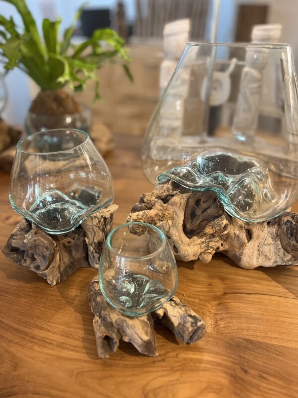 Acuario decorativo madera & vidrio